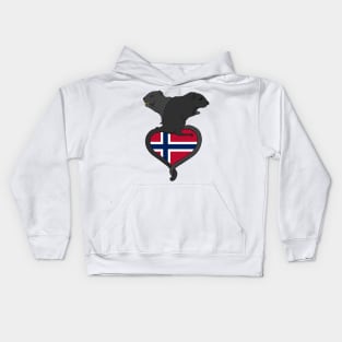 Gerbil Norway (dark) Kids Hoodie